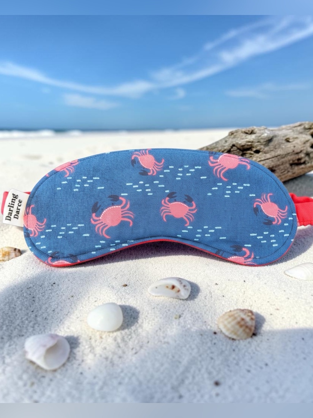 Red Crab Theme Kids Sleep Mask